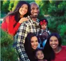  ?? Photograph: Vanessa Bryant/Instagram ?? ‘We are completely devastated’: Vanessa Bryant with husband Kobe and their daughters, clockwise from left, Gianna, Capri, Natalia and Bianka.