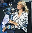  ??  ?? Controvers­ial: Maria Sharapova opens the slam on her return from a ban