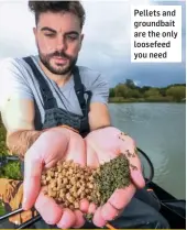  ??  ?? Pellets and groundbait are the only loosefeed you need