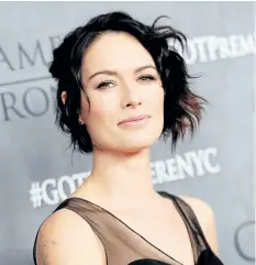  ?? EVAN AGOSTINI/THE ASSOCIATED PRESS ?? Actress Lena Headey revealed that on set she still faces the kind of sexism that Cersei certainly wouldn’t tolerate.