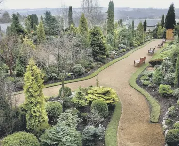  ??  ?? 0 Space odyssey: Four world-famous landscapes, clockwise, from left: Garden of Cosmic Speculatio­n, Little Sparta, Landform Ueda at Scottish National Gallery of Modern Art and Colzium Lennox Estate