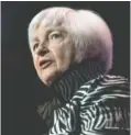  ?? AP PHOTO/JULIA NIKHINSON ?? U.S. Secretary of the Treasury Janet Yellen speaks in 2023 in New York.