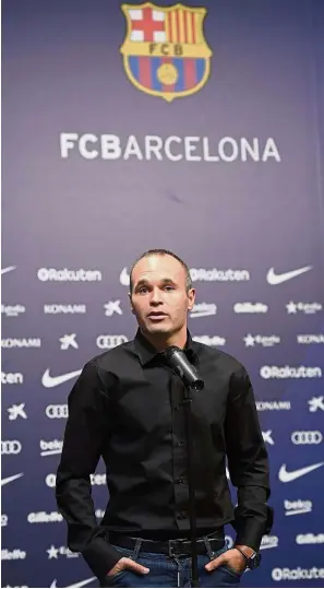  ??  ?? Andres Iniesta: “It’s a shame, because in these plays the technology would be ideal.” — AFP