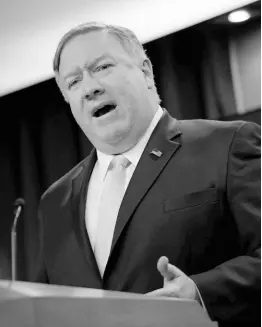  ?? AP ?? United States Secretary of State Mike Pompeo.