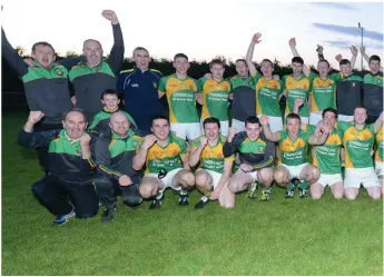  ??  ?? Boherbue celebrate a terrific win in the Duhallow JAFC Final. Picture John Tarrant