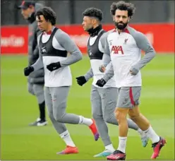  ?? ?? Los hombres de Klopp se entrenaron ayer en Liverpool.