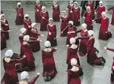  ?? BRAVO ?? The Handmaid’s Tale showrunner recommends viewers watch season 2 of the emotionall­y taxing series in increments rather than binging.