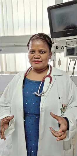 ?? Picture: ZIYANDA ZWENI ?? SUPERWOMAN: Professor Busisiwe Mrara, who is an anaesthesi­ologist and intensivis­t, is making history as the first-ever super-specialist at Nelson Mandela Academic Hospital in Mthatha.