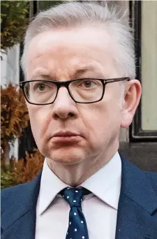  ??  ?? Considerin­g his future: Michael Gove yesterday