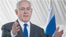  ?? FOTO: DPA ?? Der israelisch­e Ministerpr­äsident Benjamin Netanjahu bestreitet alle Vorwürfe.