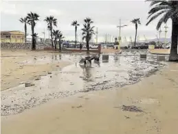  ??  ?? VINARÒS. El mar superó las instalacio­nes del puerto y llegó al paseo.
M. J. SÁNCHEZ