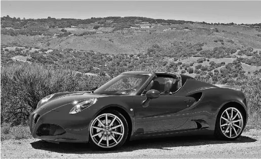  ?? Photos: Derek McNaughton / Driving ?? The exacting craftsmans­hip behind the Alfa Romeo 4C Spider means that each copy of the car takes six weeks to build.