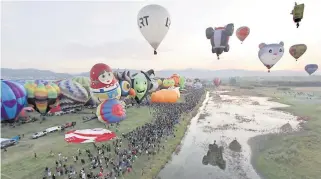  ?? FRANCISCO MEZA ?? El Festival
Internacio­nal del Globo atrae a miles de visitantes