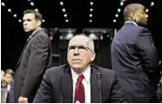  ?? J. Scott Applewhite / Associated Press ?? Protesters disrupted Thursday’s confirmati­on hearing for John Brennan, nominated as CIA director.