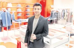  ?? ?? Mr Anand at the first Diesel flagship store on the first floor of the CentralWor­ld shopping complex.