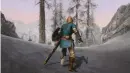  ??  ?? [Switch] You’ll find a few nods to The Legend Of Zelda in Switch Skyrim.