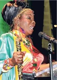  ??  ?? Dr Rita Marley