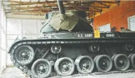  ?? CONTRIBUTE­D PHOTO ?? An M-47 Patton tank is displayed at the 6th Cavalry Museum in Fort Oglethorpe, Ga.