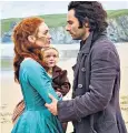  ??  ?? Different: as Ross Poldark, above, and Mad Padraic, main; with the play’s director, top