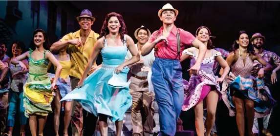  ?? (Submitted photo) ?? Christie Prades as Gloria Estefan, Adriel Flete and Company, ON YOUR FEET!