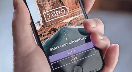  ?? PROVIDED BY TURO ?? No rental cars available where you’re going? Try Turo, a peer-to-peer auto rental app. The price you are quoted upfront includes the rental cost, insurance, cleaning fees.