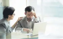  ?? Picture: Getty Images. ?? Stressed-out workers are finding it difficult to unwind.