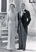  ?? ?? Royal exiles: The Duke of Windsor and Wallis on their wedding day in 1937