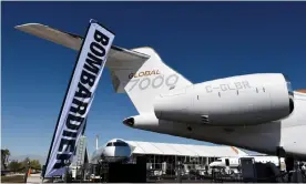  ??  ?? ‘The US has imposed a 219% import tariff on Bombardier aircraft parts, jeopardisi­ng thousands of UK jobs.’ Photograph: David Becker/Reuters