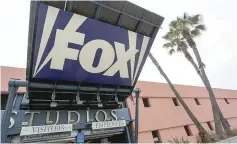  ?? — Reuters ?? The vehicle entrance of Fox Studios in California is seen in this file photo.