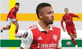  ?? ?? Morgan Gibbs-White, Gabriel Jesus, and Virgil Van Dijk. Composite: Reuters, Getty