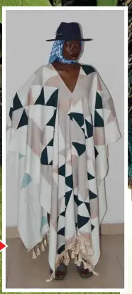  ??  ?? - If you like drama, then this Tzar studio kaftan is the right outfit for you. Dressed up or down this showstoppe­r is bound to turn heads.
MODEL FOR TZAR STUDIO.