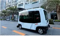  ??  ?? GOING DRIVERLESS: The RTA has been studying and testing autonomous vehicles because by 2030, it seeks to convert a quarter of total mobility journeys into self-driving trips.