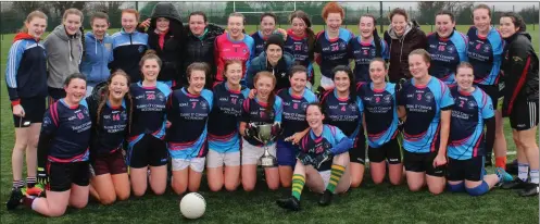  ??  ?? The Presentati­on Castleisla­nd Gaelic Football team who won the Munster Junior Football Championsh­ip title over Templemore in Newcastle West.
Front from left: Máire O’Connor, Sarah Mahony, Bríd Moriarty, Edel Brosnan, Kayla O’Connor, Ciara Fitzgerald,...