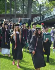  ?? ?? Skidmore College celebrated the graduating Class of 2022 at its 111th Commenceme­nt Exercises. The ceremony, held at Saratoga Performing Arts Center, honored a total of 589 graduates for their achievemen­ts.