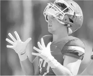  ?? STEPHEN M. DOWELL/ORLANDO SENTINEL ?? Windermere Prep current senior Jacob Lowe signals to the sideline during a game last season. The Lakers are one of four teams in The Citrus League who are opening their delayed 2020 season Friday night.