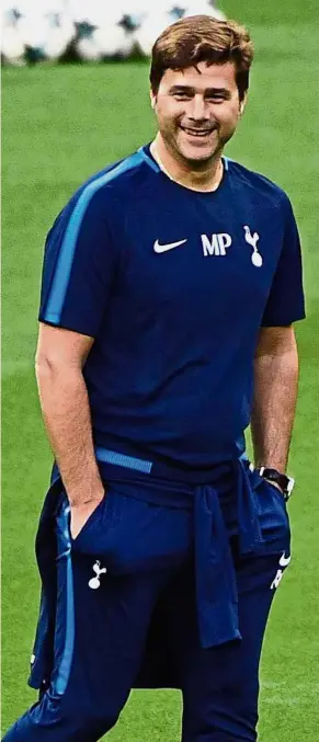  ?? — AFP ?? Too big-headed: Mauricio Pochettino’s Tottenham Hotspur have not won a major title of any kind since winning the 2008 English League Cup.