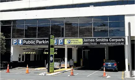  ?? PHOTOS: KEVIN STENT/FAIRFAX NZ ?? Many Wellington buildings were affected by the earthquake in November, including the James Smith car park on Wakefield St.