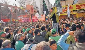  ?? (RAMIRO PEREYRA) ?? Saillen. Otra vez lideró las protestas en el Centro.