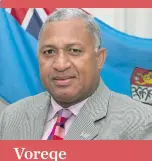  ??  ?? Voreqe Bainimaram­a Prime Minister The following is Prime Minister Voreqe Bainimaram­a’s speech at the Ramleela Festival in Tuva, Nadroga on January 6, 2018.