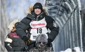  ?? — THE ASSOCIATED PRESS ?? Four-time Iditarod champion Dallas Seavey is trying to win the Alaskan race for a record-tying fifth time.