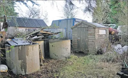  ??  ?? Neighbours of Iain MacLean are upset that his land ‘makes Steptoe’s yard look organised’.