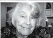  ??  ?? Starb am vergangene­n Mittwoch: Lida Winiewicz, 92