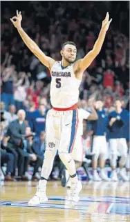  ?? Ethan Miller Getty Images ?? VERSATILE junior guard Nigel Williams-Goss led Gonzaga in scoring (16.9), assists (4.8) and steals (1.8) to earn West Coast Conference player-of-the-year honors.