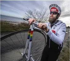  ??  ?? Cyklisten Mattias Nordström är redo inför sommarens tävlingar i Skåne.