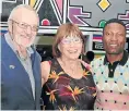  ?? Pictures: John Liebenberg ?? From left, Des and Dawn Lindberg and Greg Maqoma.