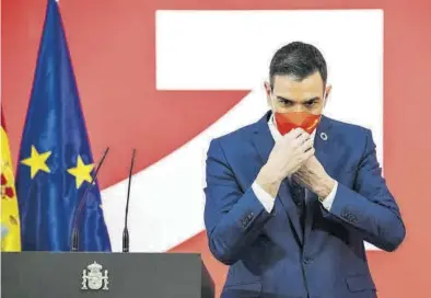  ?? BERNARDO DÍAZ ?? Pedro Sánchez, ayer, en la presentaci­ón del plan Estrategia España Nación Emprendedo­ra.