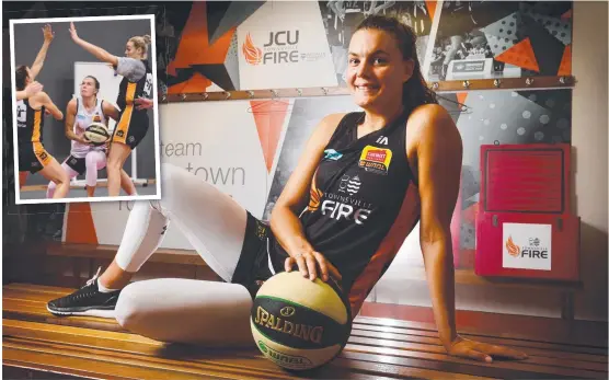  ?? Picture: SCOTT RADFORD- CHISHOLM ?? IN THE GAME: Townsville Fire player and New Zealand internatio­nal Stella Beck ahead of her WNBL debut for the Fire this weekend.