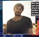  ??  ?? Max Giesinger gab sich Samstagabe­nd im ausverkauf­ten Stadtpark als Pop-Star zum Anfassen.