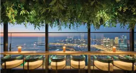  ?? ?? City Social Dubai, two floors below Row on 45, offers tempting rooftop views