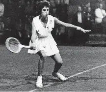  ?? ARQUIVO/ESTADÃO-5/11/1960 ?? Estilo. A tenista é considerad­a a maior atleta do Brasil